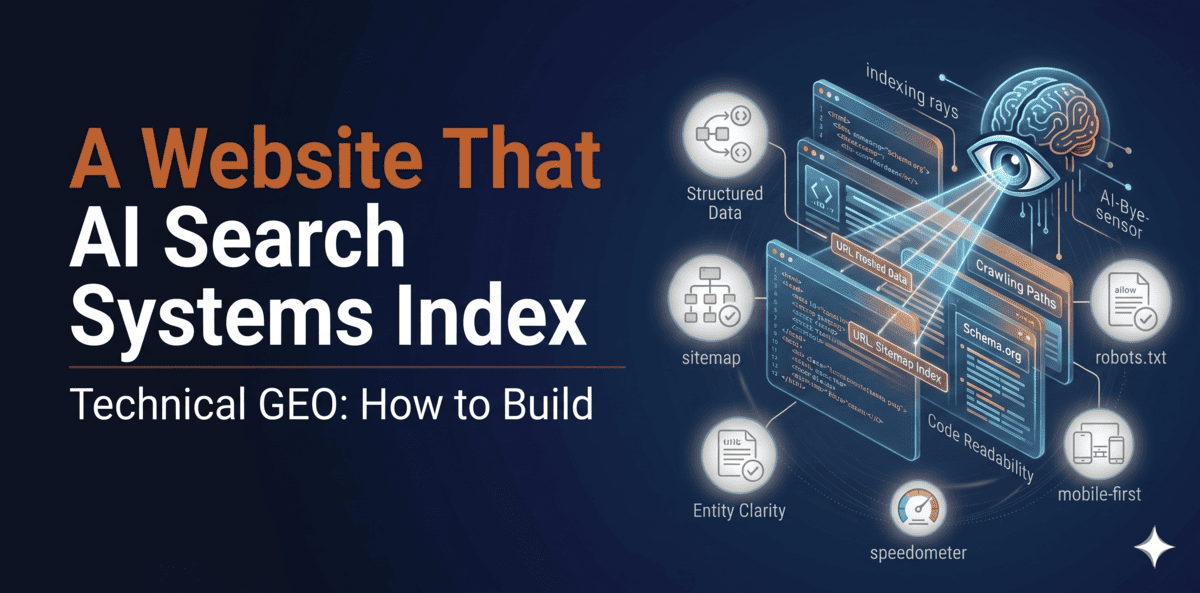 Technical GEO: How to Build a Website That AI Search Systems Can Actually Index