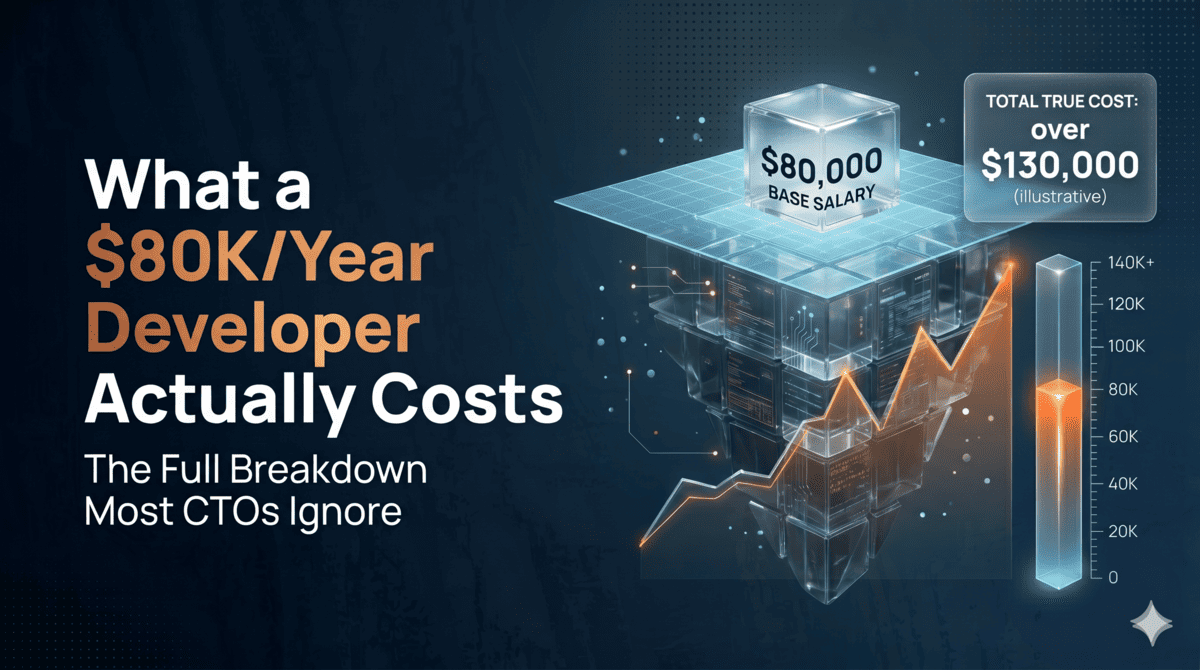 What a $80K/Year Developer Actually Costs: The Full Breakdown Most CTOs Ignore