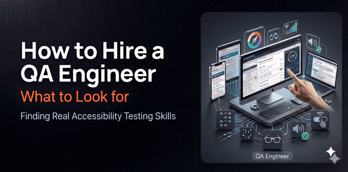 How to Hire a QA Engineer with Real Accessibility Testing Skills