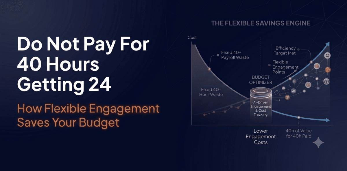 You're Paying for 40 Hours but Getting 24: How Flexible Engagement Saves Your Budget
