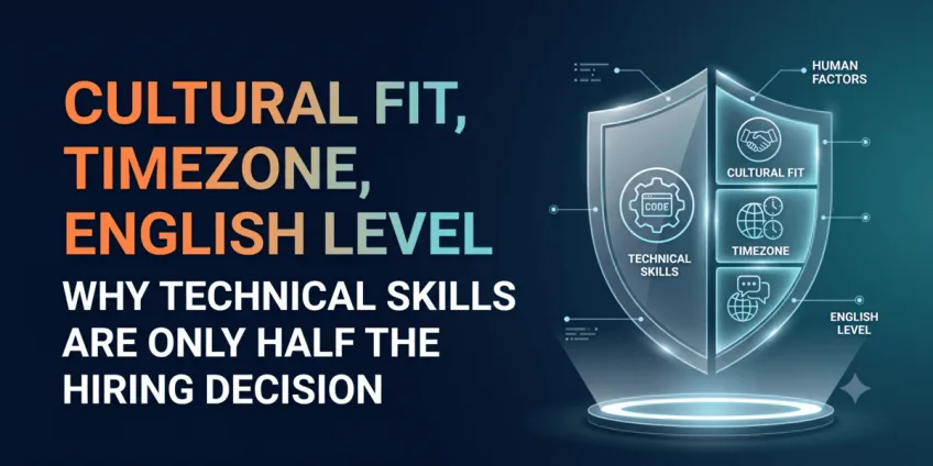 Cultural Fit, Timezone, English Level: Why Technical Skills Are Only Half the Hiring Decision
